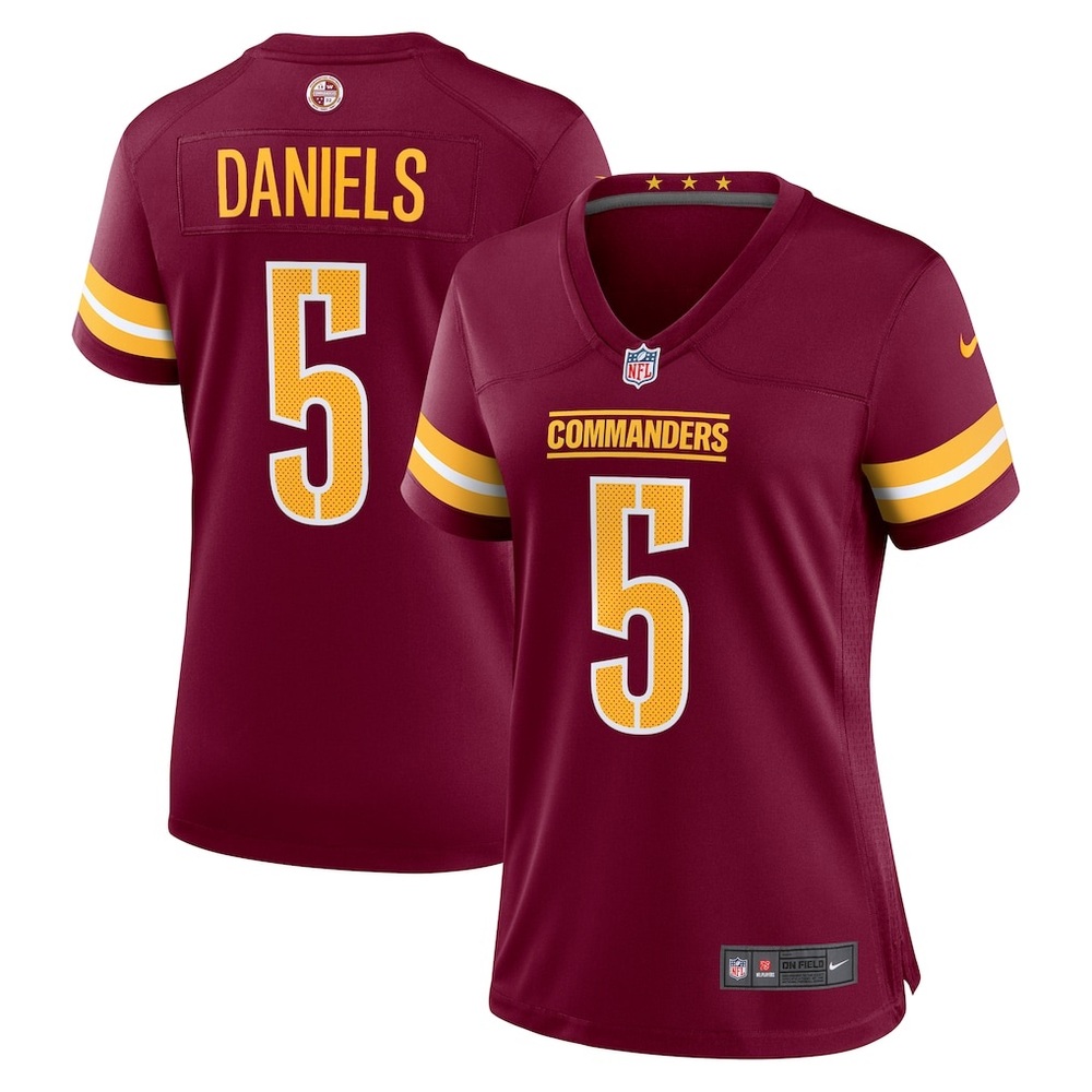 Women's Washington Commanders Jayden Daniels Nike Burgundy Player Game Jersey